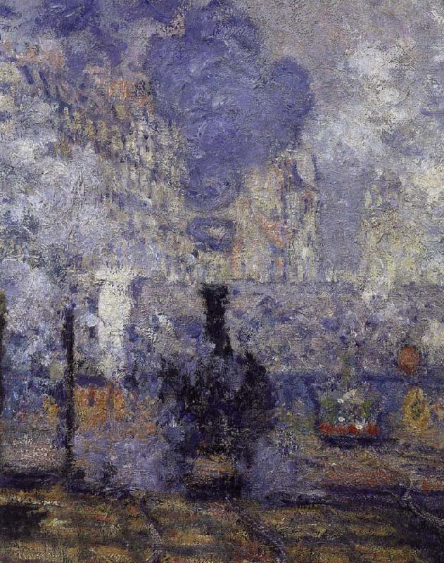 Claude Monet anglok, gare saint lazare France oil painting art